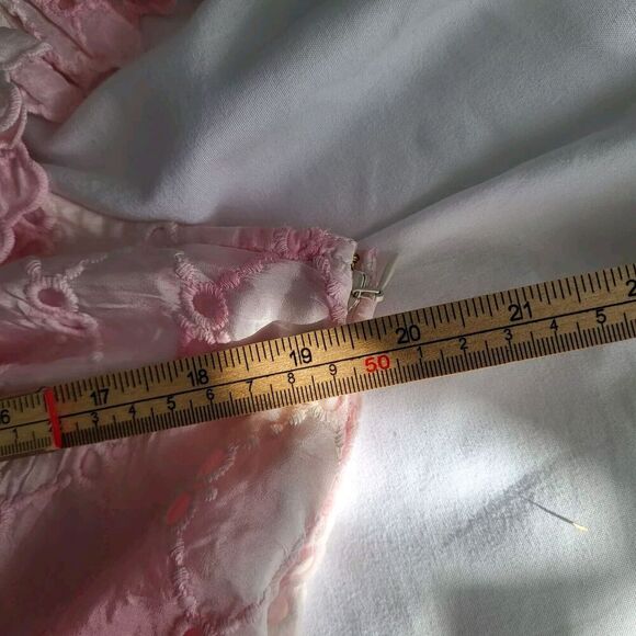 NEW $995 Loveshackfancy Corabella Revolve 100% Silk Tie Dye Ruffled Maxi… - Picture 14 of 16